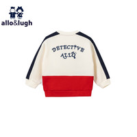allo&lugh【商场同款】阿路和如年男童帅气儿童上衣卫衣 红色 1