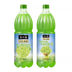 美汁源 可口可乐（Coca-Cola）美汁源果粒橙爽粒葡萄饮料 1.25升爽粒葡萄2瓶