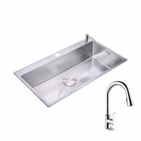 KOHLER 科勒 拉蒂纳系列 23847T-2HD-NA+21367 不锈钢水槽+艾瑞抽拉龙头 800mm