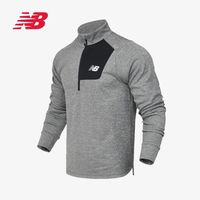 New Balance 男款针织运动套头修身上衣 MT23273-BK