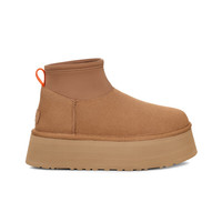 UGG 女士舒适时尚纯色圆头保暖厚底休闲短靴 1168170 栗色 41