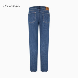 Calvin Klein Jeans【CK极简裤】24秋季男ck含羊毛直筒微弹牛仔裤J327411 1A4-牛仔蓝 28