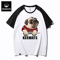 KERWATS 墨绿_3XL  插肩白色 4XL