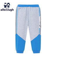 allo&lugh阿路和如童装男童九分裤韩版轻薄护色时尚舒适裤子 灰色/GY（标准尺码） 120cm