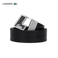 法国拉科斯特 LACOSTE男士24秋季经典商务时尚百搭牛皮革皮带|RC4086 000/黑色 110cm