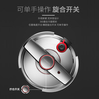 康巴赫304不锈钢高压锅家用防爆压力锅燃气电磁炉通用 6L  22cm【 双档可调】【单手开合】