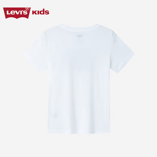 Levi's李维斯童装年夏季男童冰感短袖t恤圆领打底衫儿童上衣 明亮白 110/52(4)