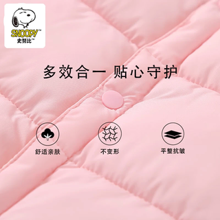 SNOOPY史努比秋冬季男女童棉内胆棉服外套保暖外衣冬季棉袄 深蓝色 130（120-130cm/40-50斤）