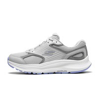 SKECHERS 斯凯奇 WOMEN'S GO系列 暮光 女子轻质缓震跑鞋 128606-GYLV 灰色/薰衣草色 36.5