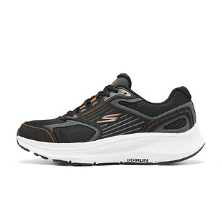 SKECHERS 斯凯奇 MEN'S GO系列 暮光 男子轻质缓震跑鞋 220868-BKOR 黑色/橘色 40