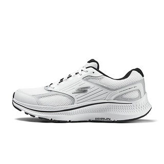 SKECHERS 斯凯奇 MEN'S GO系列 暮光 男子轻质缓震跑鞋 220868-WSL 白色/银色 44