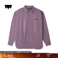 Levi's【商场同款】李维斯24秋季新款男士宽松加绒长袖衬衫 A7098 紫色