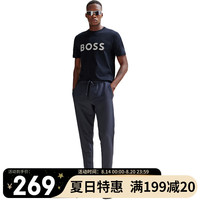 雨果博斯(HUGO BOSS)男士T恤短袖 透气舒适 50506344 402深蓝色 L