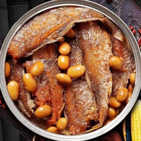 海领冠香酥黄花鱼罐头即食鱼肉罐装开盖即食盖饭下饭菜休闲零食速 黄花鱼罐头五香味100g*5罐