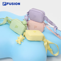 FILA FUSION 斐乐潮牌女包包斜挎包小熊包相机包2024秋季包包