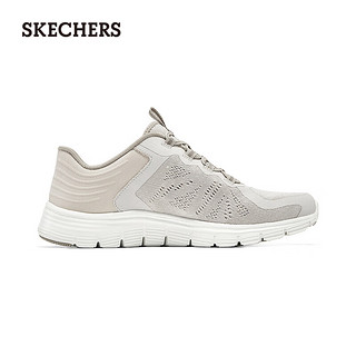 斯凯奇（Skechers）2024夏女鞋一脚蹬休闲运动鞋网面104384 自然色/NAT 39