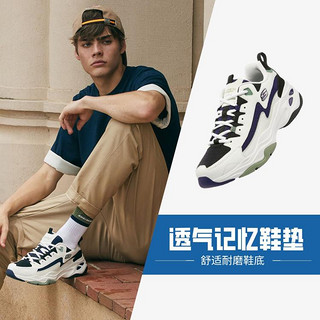 SKECHERS 斯凯奇 D'LITES系列 Knitshorts 男子休闲运动鞋 237140/WBKB 白色/黑色/海军蓝色 41