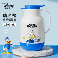 迪士尼保温壶家用暖水壶热水瓶暖瓶玻璃内胆按压式真空 1.6L唐老鸭 1.6L 唐老鸭