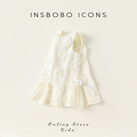 insbobo 女童连衣裙夏装小女孩洋气公主裙儿童裙子夏季童装女夏款宝宝