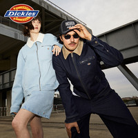 Dickies24秋冬 复古牛仔IKE夹克 丹宁水洗工装外套 男女