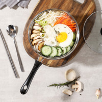 无涂层316不锈钢宝宝辅食锅小奶锅家用婴儿煎煮一体不粘汤锅