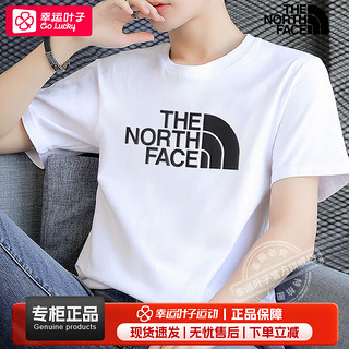 THE NORTH FACE 北面 官网男装运动服连帽针织时尚潮流印花保暖卫衣套头衫男 双面针织/宽松剪裁 XL/180