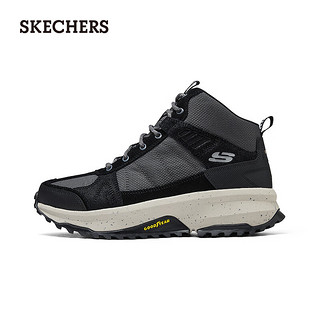 斯凯奇（Skechers）男士复古休闲鞋高透气记忆泡棉鞋垫237315 黑色/BLK 47.5