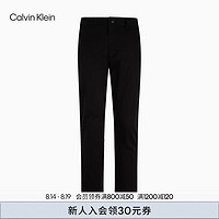 Calvin Klein Jeans24秋季男士商务通勤ck一字袋小标锥形裤休闲裤J326698 BEH-太空黑 L