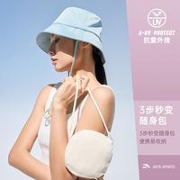 【绝绝紫防晒帽子】抗紫外线防晒帽女可收纳遮阳帽时尚防风渔夫帽