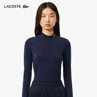 法国拉科斯特 LACOSTE女装24秋季时尚纯色简约圆领长袖T恤|TF2675 166/藏青色 40 /170