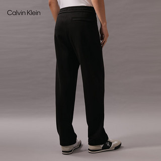 Calvin Klein Jeans24秋季男士通勤简约ck刺绣松紧腰纯棉针织卫裤J326652 BEH-太空黑 XL