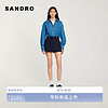 SANDRO2024早秋新款女装法式时尚纯色高腰A字短裤裙裤SFPSH00399 深蓝色