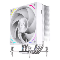 半岛铁盒（PADO）天狼星D400 PRO白色 CPU风冷散热器 4热管ARGB风扇 支持LGA1700平台