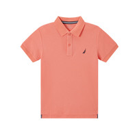 诺帝卡 NAUTICA童装【儿童基本款】 男童POLO衫夏季短袖T恤抑菌 桃红-清仓 140cm