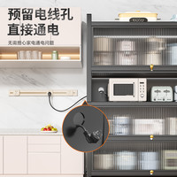 厨房置物架落地多层收纳碗柜子微波炉家用多功能靠墙餐边储物橱柜