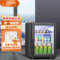 WEILI冰吧家用小型冷藏保鲜柜58升办公室宿舍宾馆茶叶饮料红酒透明恒温冰箱一级能效+白灯BC-58 一级能效+白灯+破损包赔 58L