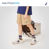 诺帝卡 NAUTICA童装【2024夏季】 男童女童短裤儿童户外耐磨五分裤运动裤 卡其 165cm