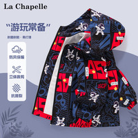 LA CHAPELLE MINI儿童外套初秋男女通2024户外运动宽松运动帅气外套上衣 HLBK红 170