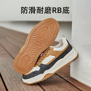 骆驼（CAMEL）2024秋季时尚滑板鞋厚底百搭复古运动休闲男鞋 G14A852616 埃尔沙 39