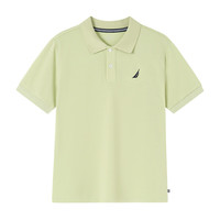 诺帝卡 NAUTICA童装【儿童基本款】 男童POLO衫夏季短袖T恤抑菌 浅绿-凉感抗菌面料 120cm