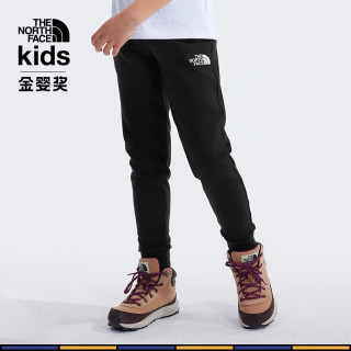 北面 童装男女儿童运动裤针织长裤户外透气裤子|899F JK3/宇宙黑