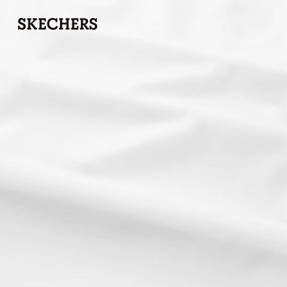 斯凯奇（Skechers）2024女装时尚短款t恤夏圆领上衣P224W120 亮白色/0019 XL