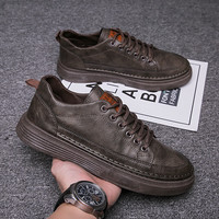 罗冠 休闲四季潮流男鞋百搭时尚 黑色 39