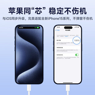 美的N次方适用苹果15氮化镓30W充电器iPhone15ProMax快充套装兼容PD20W手机ipad平板Type-C数据线快充头 PD20w+2米双C织线套装