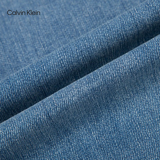 Calvin Klein Jeans24秋季女士潮流复古ck浅蓝洗水高腰阔腿牛仔裤J224401 1AA-牛仔浅蓝 29