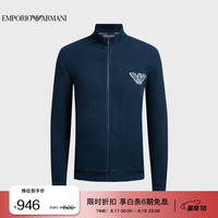 阿玛尼EMPORIO ARMANIEAU男装鹰标拉链休闲外套