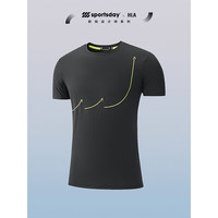 HLA海澜之家T恤春秋24新圆领SUWUKOU联名男HNTBW3W198A 黑色HL 165/84A S114~124斤