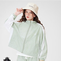 诺帝卡 NAUTICA童装【2024夏季】 男童女童儿童运动服防晒套装训练服 浅绿-外套 120