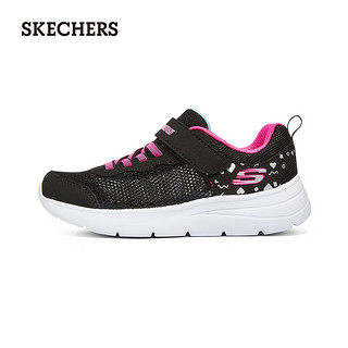 斯凯奇（Skechers）透气魔术贴儿童休闲鞋312012L 黑色/多彩色/BKMT 31码