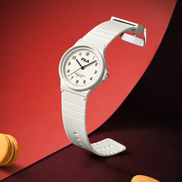 FILA 中高考试表静音指针防水运动手表 6586-002F